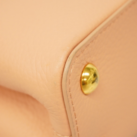 Auth Louis Vuitton Taurillon 2way Bag Capucines BB M21045 Rose Trianon Handbag - Picture 7 of 15